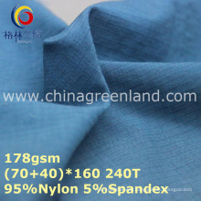 Taslon Nylon Spandex Warp Elestic Fabric with 0.2cm Plaid Textile (GLLML255)